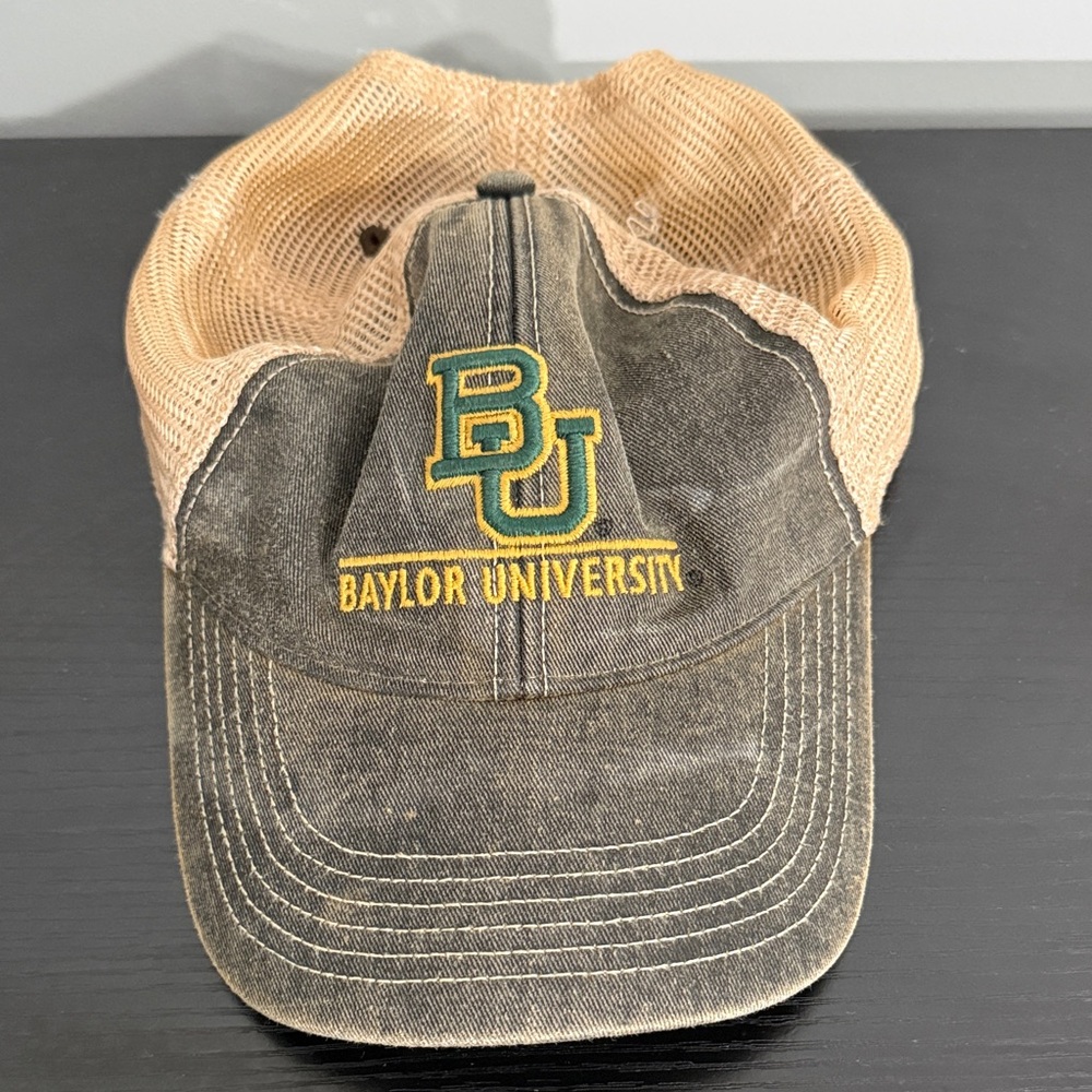 Baylor University Trucker Hat Legacy Mesh Distressed Adjustable Casual Classic